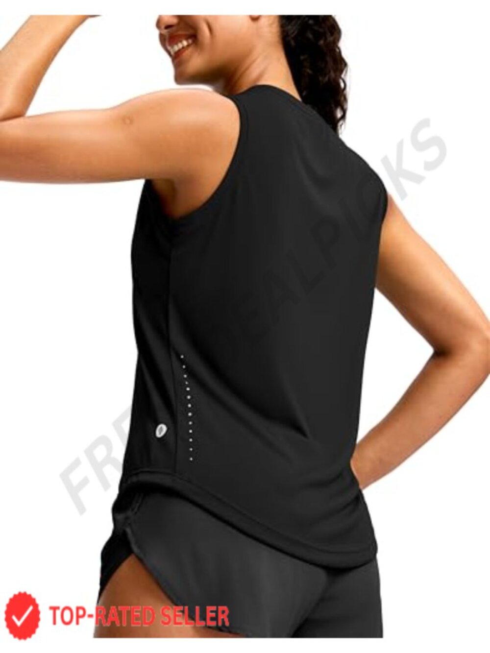 SANTINY Womens Workout Tank Top Athletic Running Yoga Shirt Sleeveless